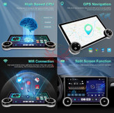 مانیتور خودرو دو ولوم اندروید اپل کار پلی برند دایموند 10.36 DLAA33 همراه قاب 206 MONITOR DAIMOND 10.36 DLAA33