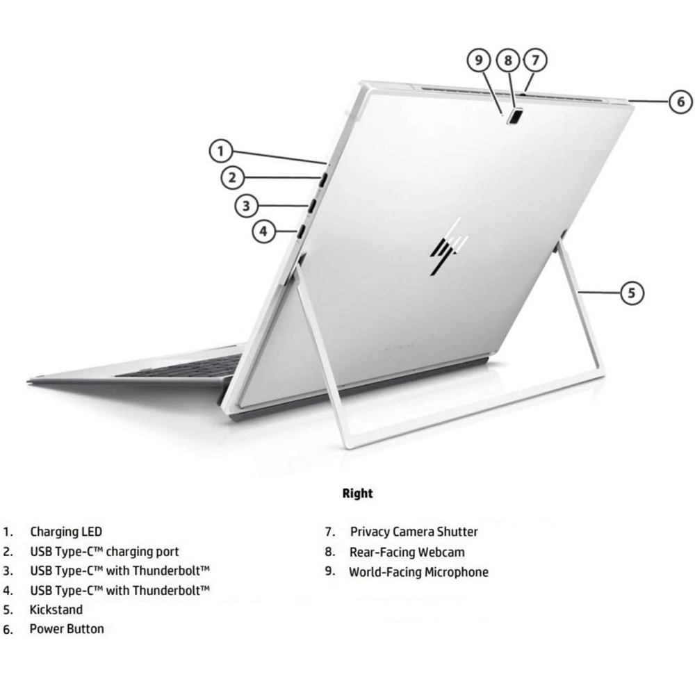 لپ تاپ اچ پی تاچ تبلت شو الایت ایکس 2 با قلم laptop hp elite x2 pin