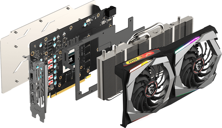 گرافیک ام اس ای ۱۶۶۰ سوپر گیمینگ ایکس. Msi gaming 1660 super x