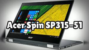 لپ تاپ صفحه لمسی تاچ 360درجه ایسر acer aspin sp315-51   laptop acer touch x360 aspin sp315-51