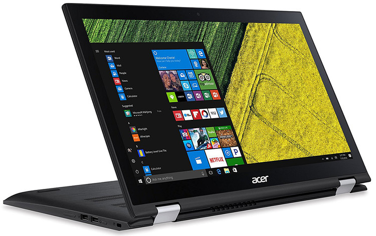 لپ تاپ صفحه لمسی تاچ 360درجه ایسر acer aspin sp315-51 laptop acer touch x360 aspin sp315-51