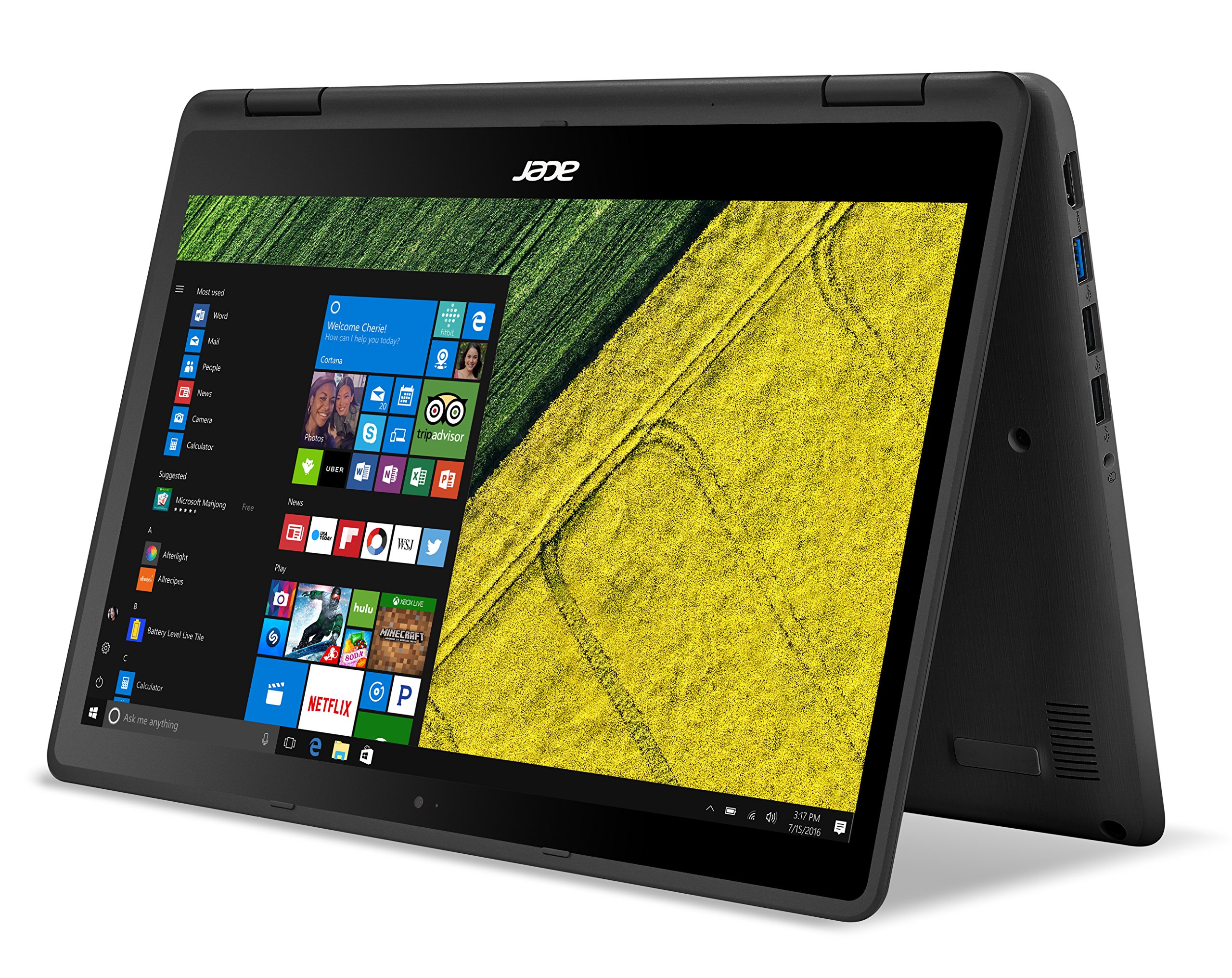 لپ تاپ صفحه لمسی تاچ 360درجه ایسر acer aspin sp315-51   laptop acer touch x360 aspin sp315-51