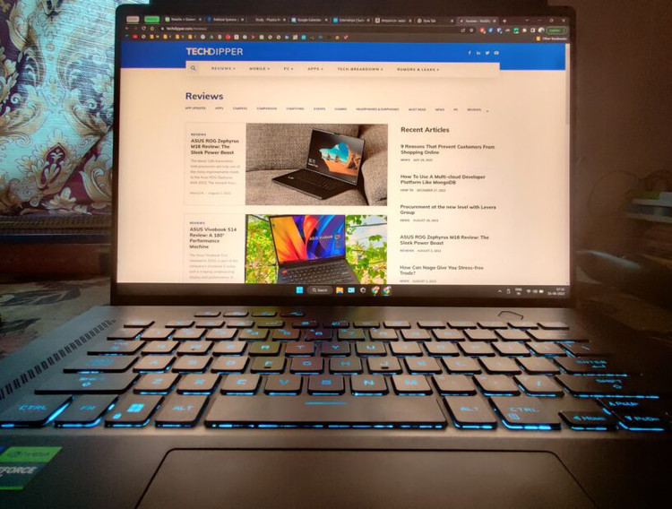 لپ تاپ گیمینگ ایسوس راگ زفیروس m16 laptop gaming asus rog zephyrus لپ تاپ استوک شیراز