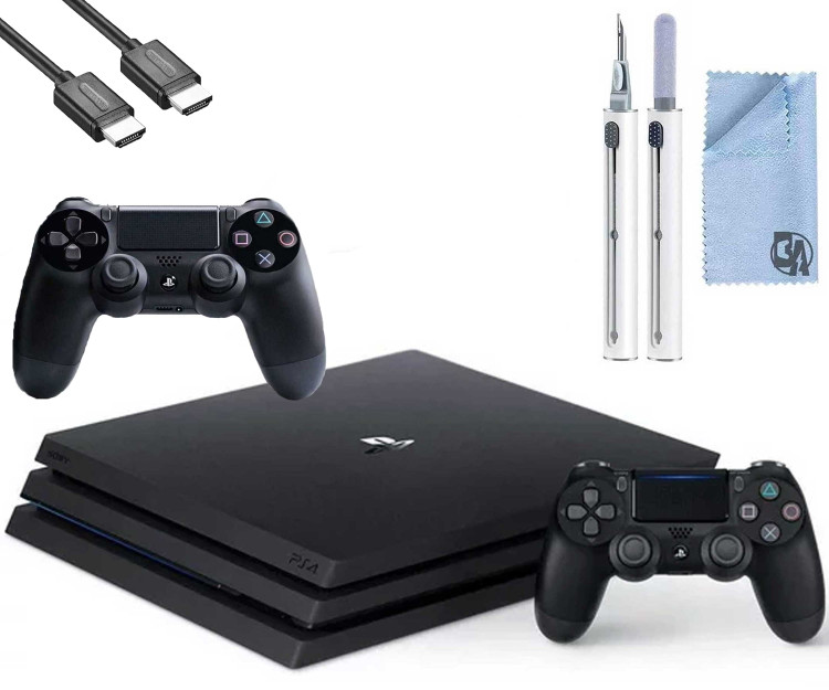 کنسول بازی سونی پلی استیشن 4 پرو دو دسته اصلی بهمراه sony play station4 pro دو دیسک