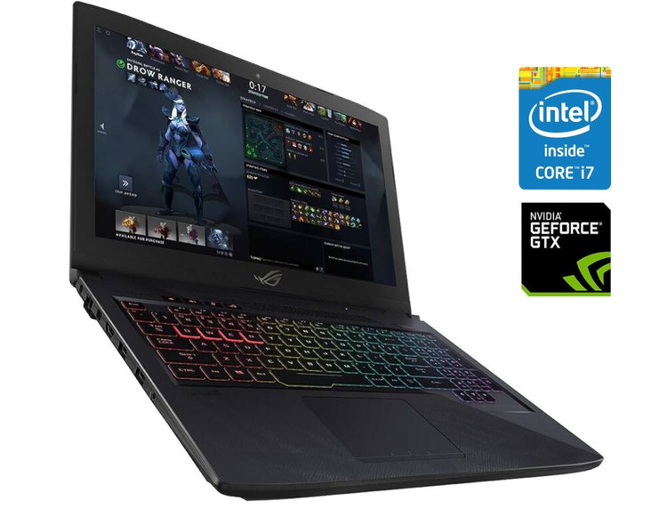 لپ تاپ گیمینگ ایسوس راگ gl503vm i7-7700hq/ 1tb hdd+256g ssd/6g gtx 1060/24g ram/15.6fhd laptop gaming asus rog gl503vm i7-7700hq/6g gtx 1060/1tb hhd+256g ssd/24g ram/15.6 fhd