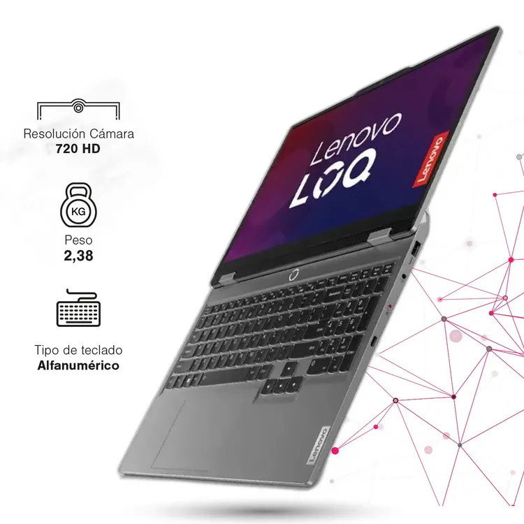 لپ تاپ گیمینگ لنوو loq 15lax9 /CPU i5-12450HX / HARD 512GB SSD M2 / RAM 12G DDR4 / VGA 4GB RTX 20LAPTOP GAMING LENOVO loq 15lax9 /CPU i5-12450HX / HARD 512GB SSD M2 / RAM 12G DDR4 / VGA 4GB RTX 2050 / LED 15.6 FHD 144HZ