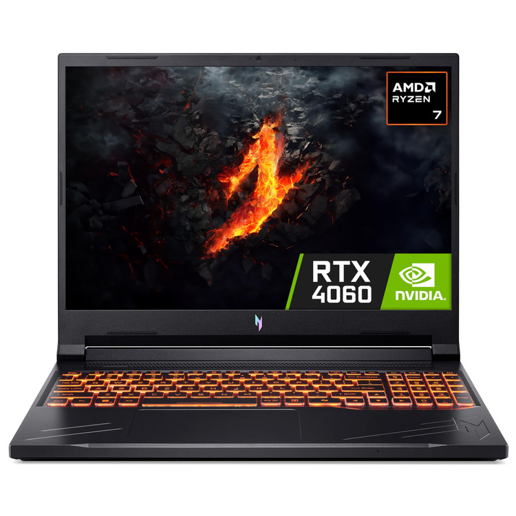 لپ تاپ گیمینگ ایسر نیترو ANV16-41 / CPU:RYZEN7-8845HS / RAM:16GB DDR5 / HARD:512GB SSD M2 / VGA:6GB RTX 3050 / LED:15.6 FHD 165HZ