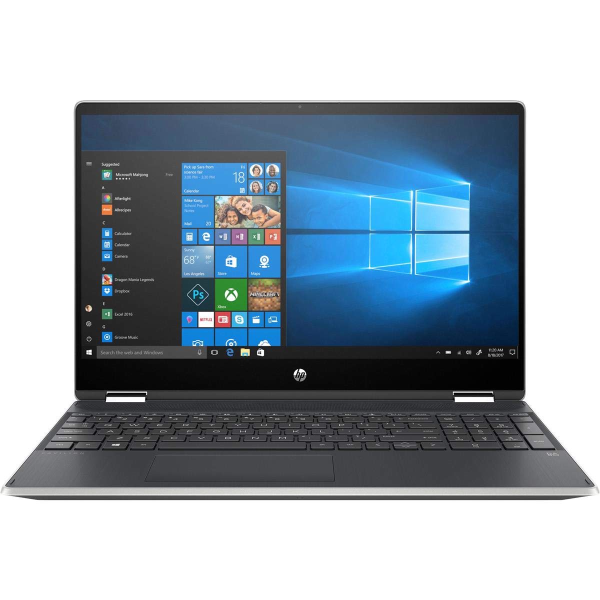 لپ تاپ اچ پی پاویلیون X360N CONVERTIBLE 15 / CPU:I5-10210U / RAM:8GB DDR4 / HARD:256GB SSD M2 / VGA:INTEL HD / LED:15.6 FHD TOUCH360