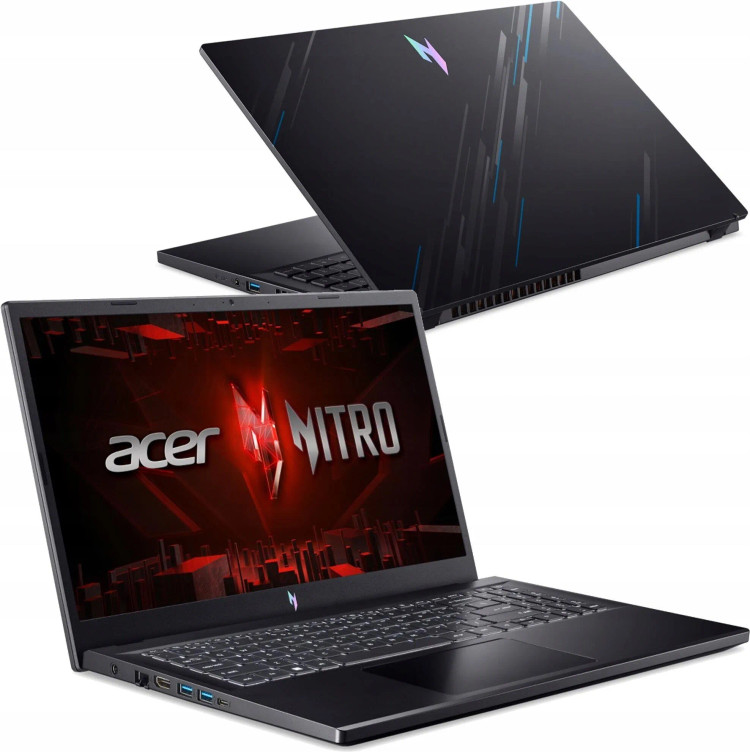 لپ تاپ گیمینگ ایسر نیترو v15 / cpu:i9-13900h / ram:16gb ddr5 / hard:512gb ssd / vga:8gb rtx 4060 / led:15.6 fhd 165hz